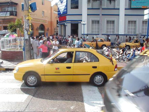 Transporte, Taxis, Buses, Coches, Cartagena, Colombia